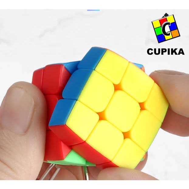 Rubik Keychain Shengshou 3x3x3 Stickerless Pillow Gantungan Kunci