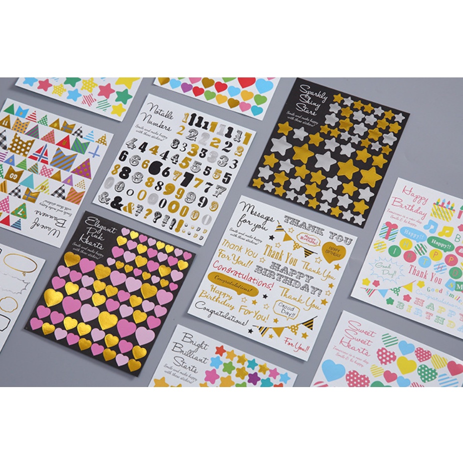 

MS027 1Lembar Huruf Inggris & Nomor Stiker Label Stiker Diary Scrapbooking