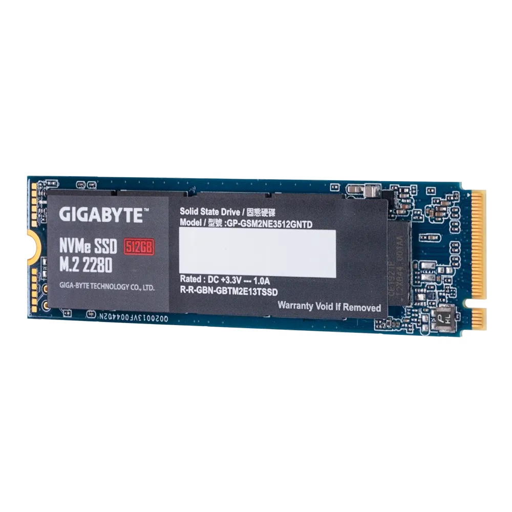 SSD GIGABYTE 512GB - NVME 1.3 PCIe Gen3x4 PCIe M.2 2280 M2