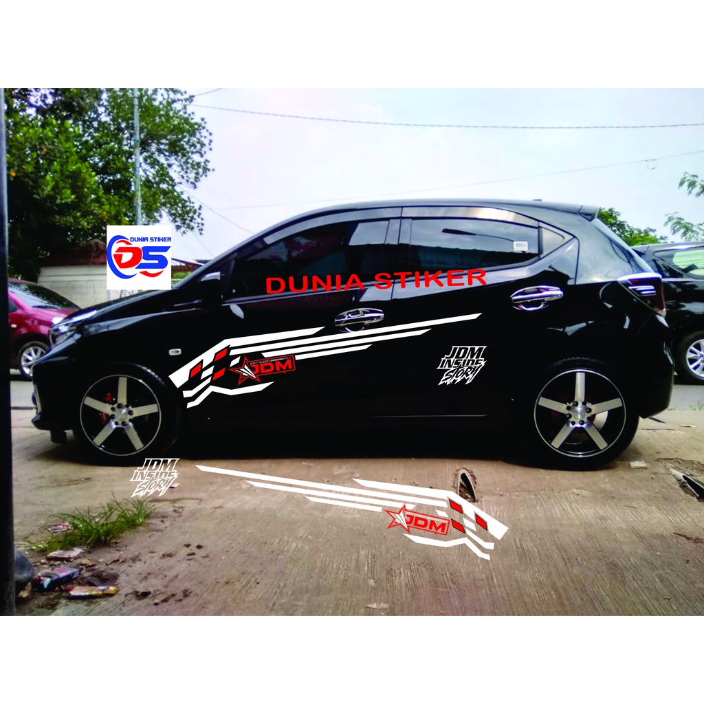 Stiker Sticker Mobil Brio Stiker Cutting JDM Stiker Honda brio