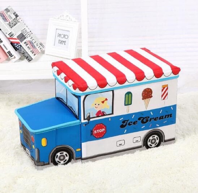 Storage box bus tayo kotak penyimpanan bus cartoon storage tayo storage box bagus murah