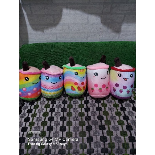 Boneka boba LED Rainbow SNI boneka boba model  terbaru rainbow