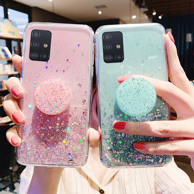 Glitter Star Case Samsung Galaxy S20 Ultra Note 10 Lite