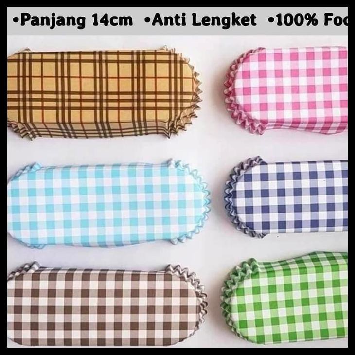 

Kertas Tatakan Alas Roti Oval Laminasi Poligonal Motif Isi 100 Pc