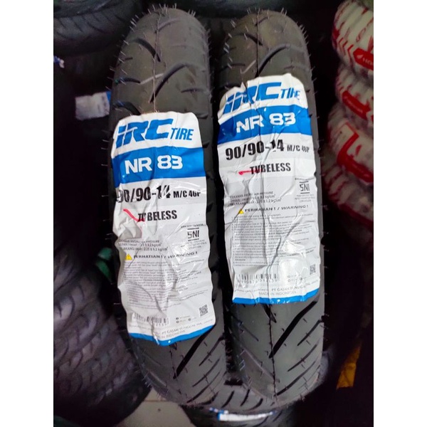 Ban IRC tubeless 90/90-14 untuk ban belakang beat vario