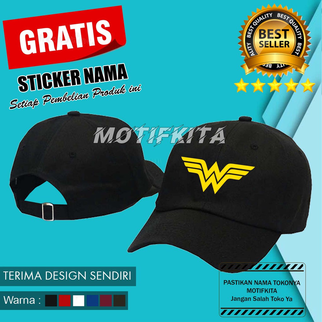 KEREN  Topi Baseball WONDER WOMEN WONDER WOMAN Pria Wanita
