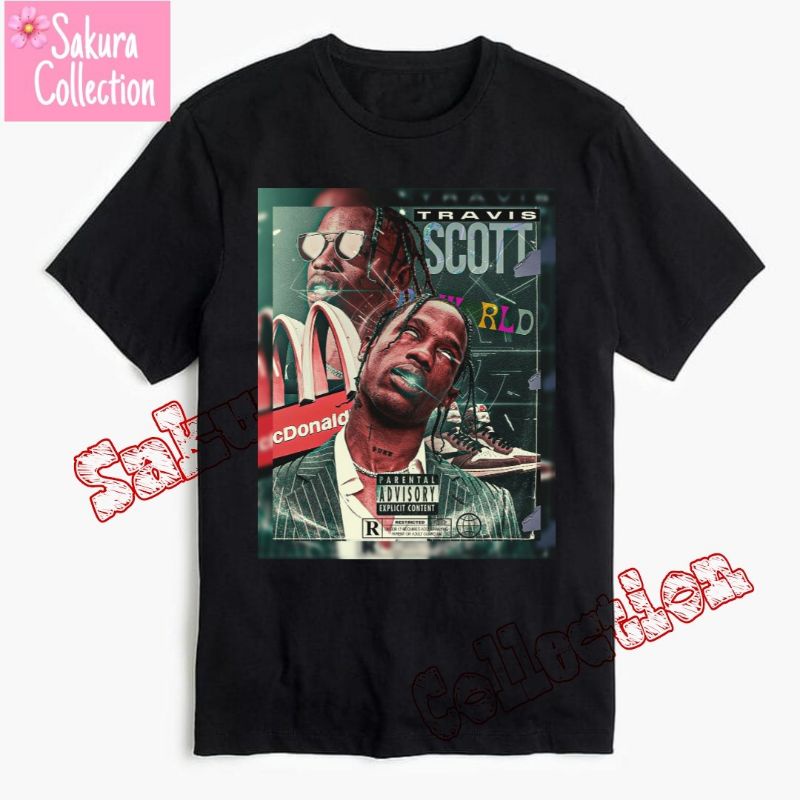 Kaos Baju TRAVIS SCOTT / t shirt band rap tee Jordan / vintage by h&amp;m oversize lokal / hitam pria kaus wanita TERLARIS best seller murah termurah 6