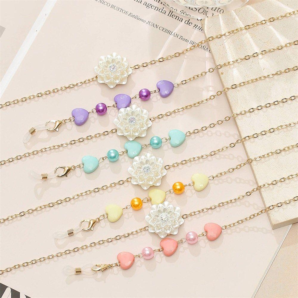 Lily Rantai Kacamata Wanita Kalung Anti Hilang Cord Holder Pearls Chain