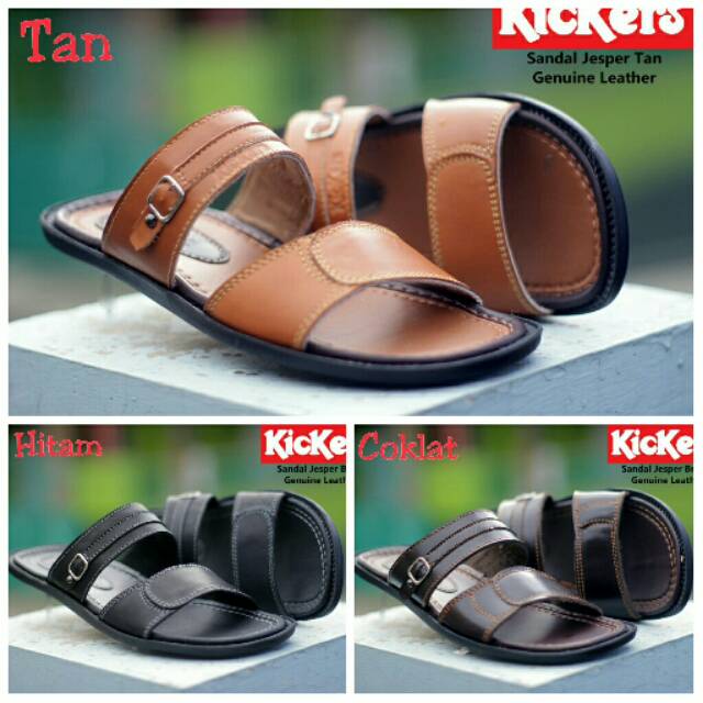 SANDAL KULIT ASLI KICKERS JESPER