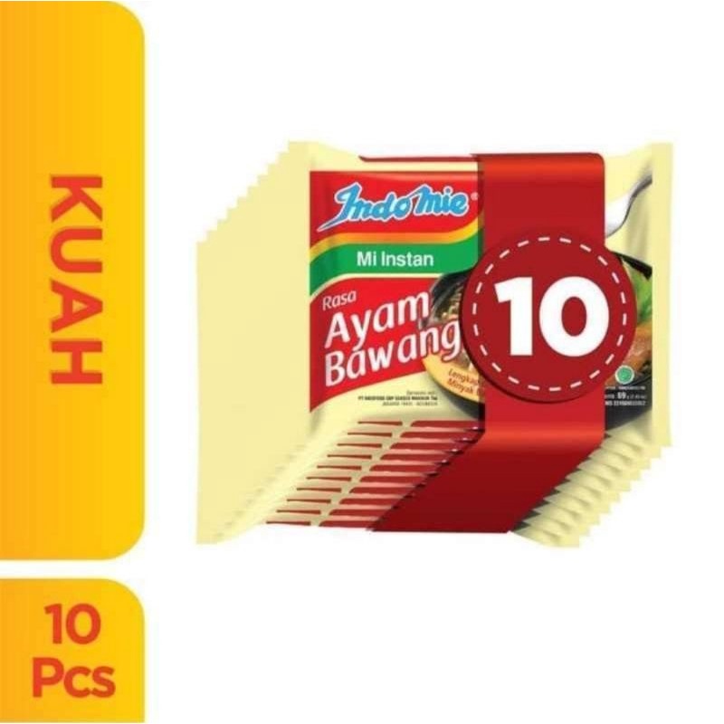 

INDOMIE AYAM BAWANG ( PAKET ISI 10 PCS)