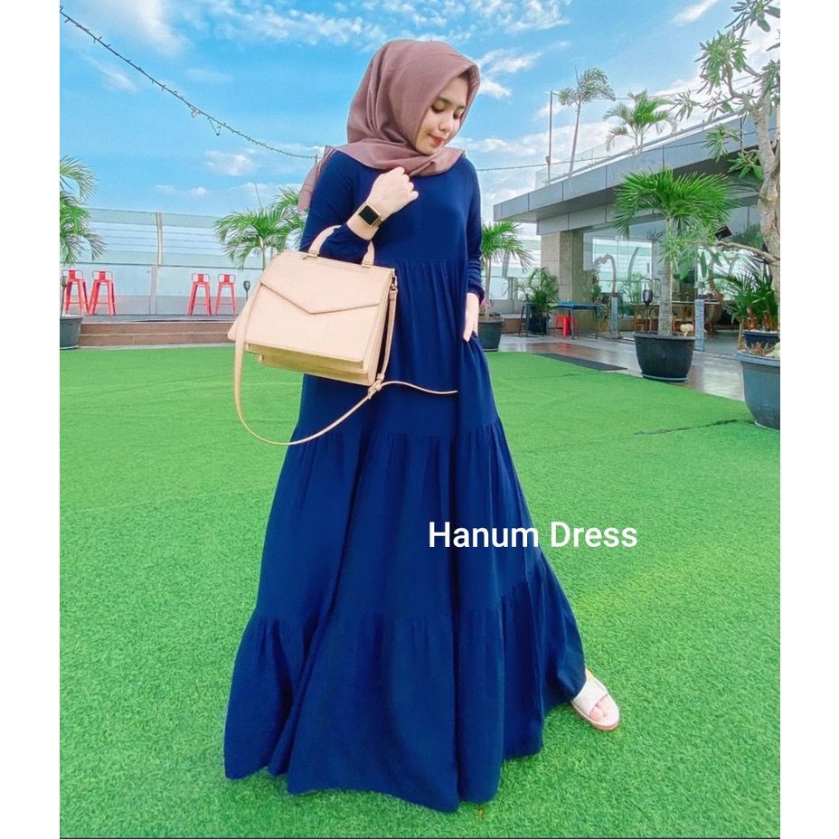 1KG MUAT 4PCS |  AMANDA LOLI GAMIS RAYON MAXY HANUM DRESS RUFFLE AMARA HITS OOTD SYARIAH MUSLIMAH FASHION WANITA TERBEST SELLER