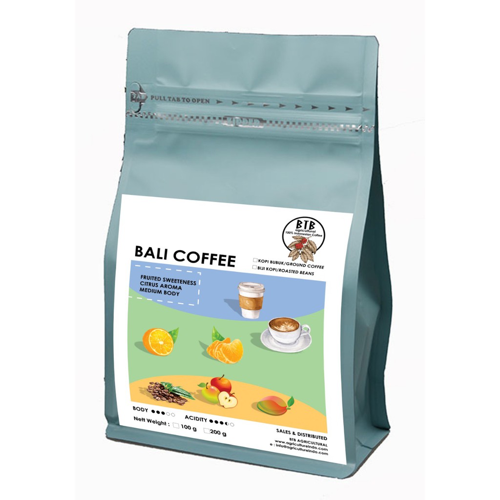 

Lemonade Bali Coffee (Arabica Coffee Single Origin) Powder / Bean 100gr