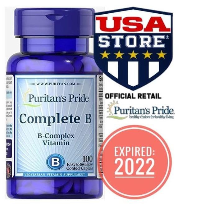 Sale PURITAN VITAMIN B COMPLEX COMPLETE 100 CT PURITAN'S PRIDE B-COMPLEX - B12 2500 PLUS