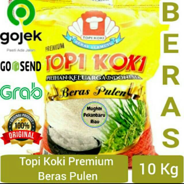 Beras 10 Kg Topi Koki Pulen Premium