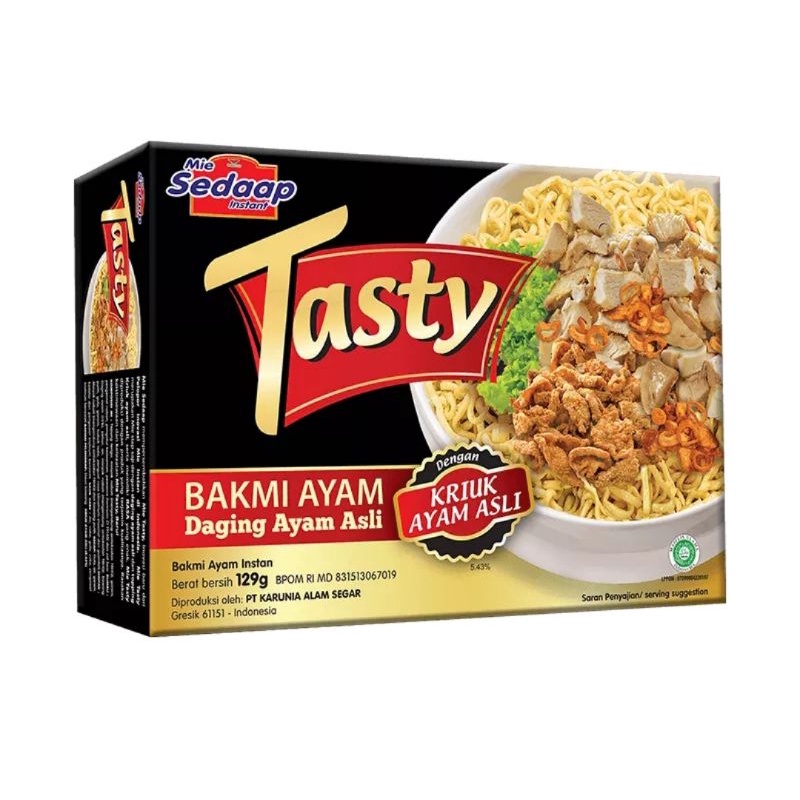 Jual Mie Sedaap Mie Instan Tasty Bakmi Ayam129gr Shopee Indonesia