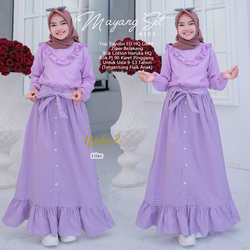 Mayang set Kids By ORY Nala 2 fashion hijab