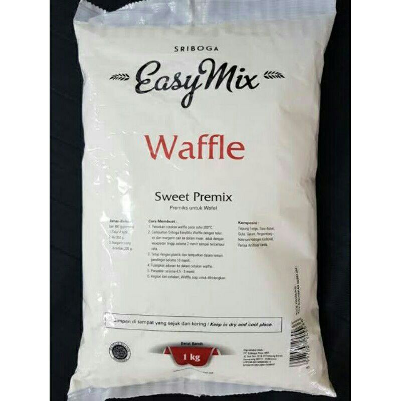 

tepung easy mix Sriboga Waffle 1kg
