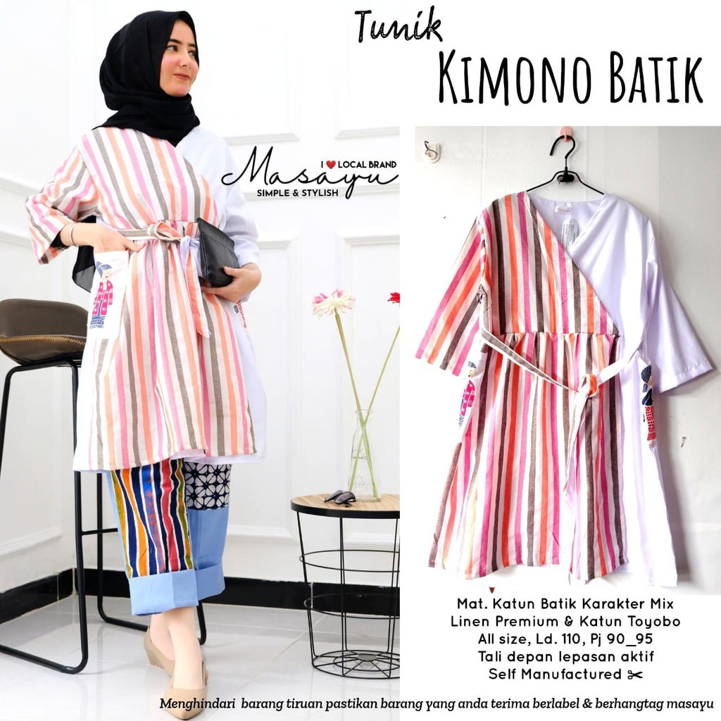 Tunik kimono batik by masayu