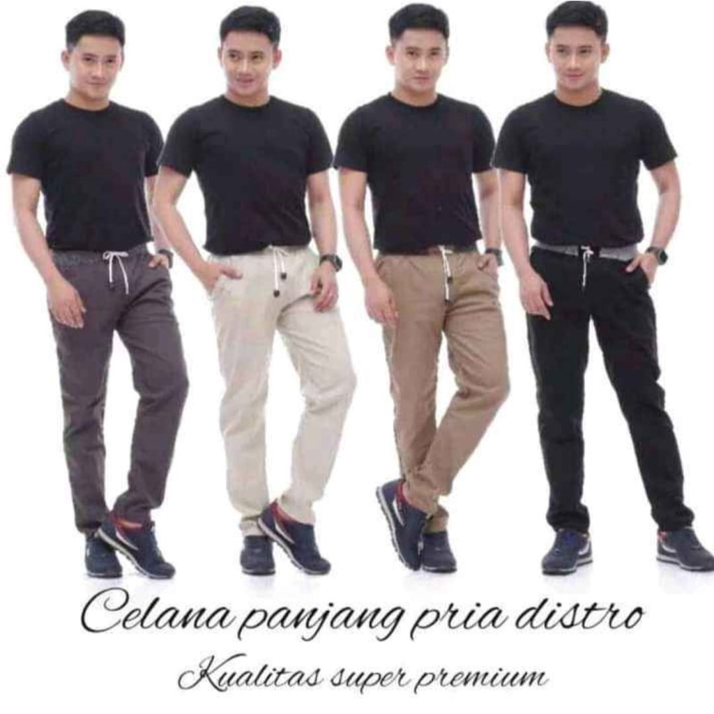 TERKEJUT KAU DEK!! PROMO PANJANG CHINOS 100 RIBU DAPAT 3Pcs / CELANA CHINO / CELANA COWOK PRIA DEWASA TERBARU POLOS KEREN