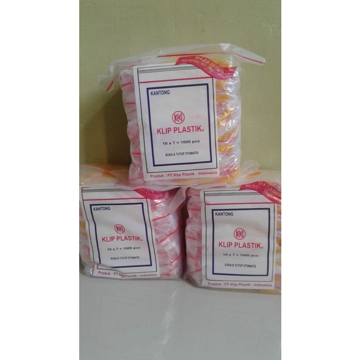 Plastik klip obat 10 x 7