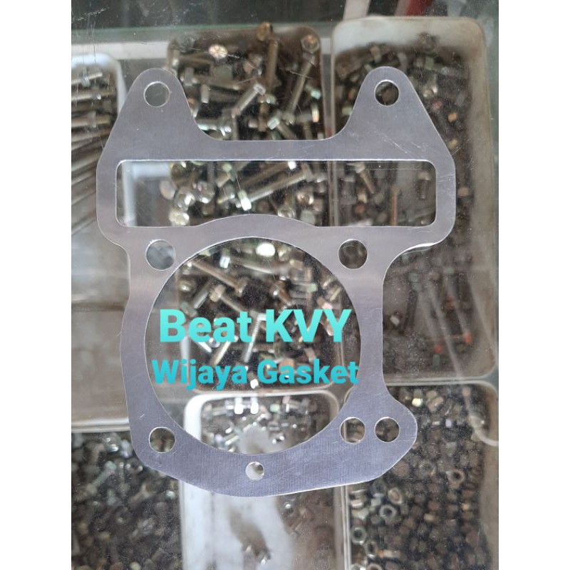 Perpak paking gasket blok almunium dan tembaga blok Beat Karbu KVY tebal 0,3mm 0,5mm 0,8mm 1mm 2mm