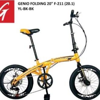 Sepeda lipat 20 Genio F211 20.1 2021 Folding Bike Terbaru