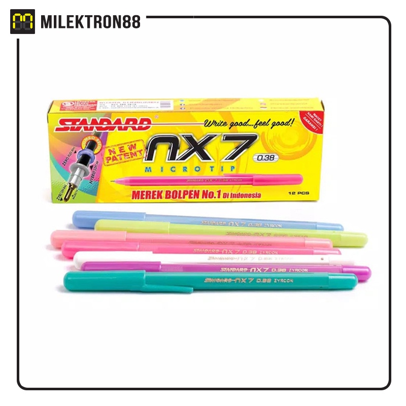 

STANDARD Pen NX7 Microtip 0.38 mm Pulpen Oil Gel (Pack)