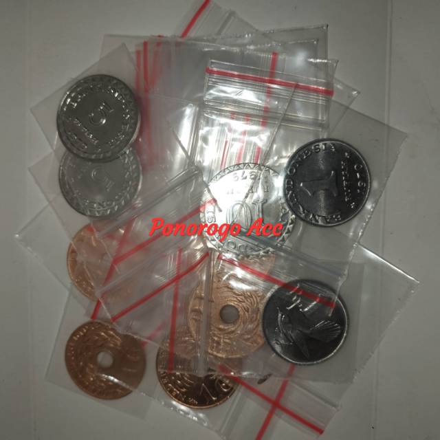 Plastik pelindung uang kuno packing tambahan Ponorogo Acc pelindung koin kuno 20 rupiah 2020 rupiah