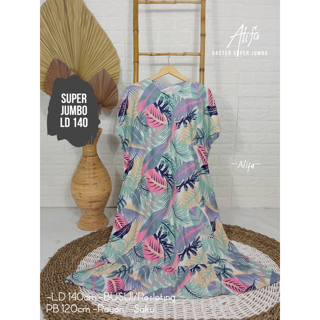 LD 140cm (40 Motif) Daster SUPER JUMBO dan Daster Kaftan LD 150cm Ruffle (Part 1) Daster Rempel JUMBO Daster Viral-Alifa