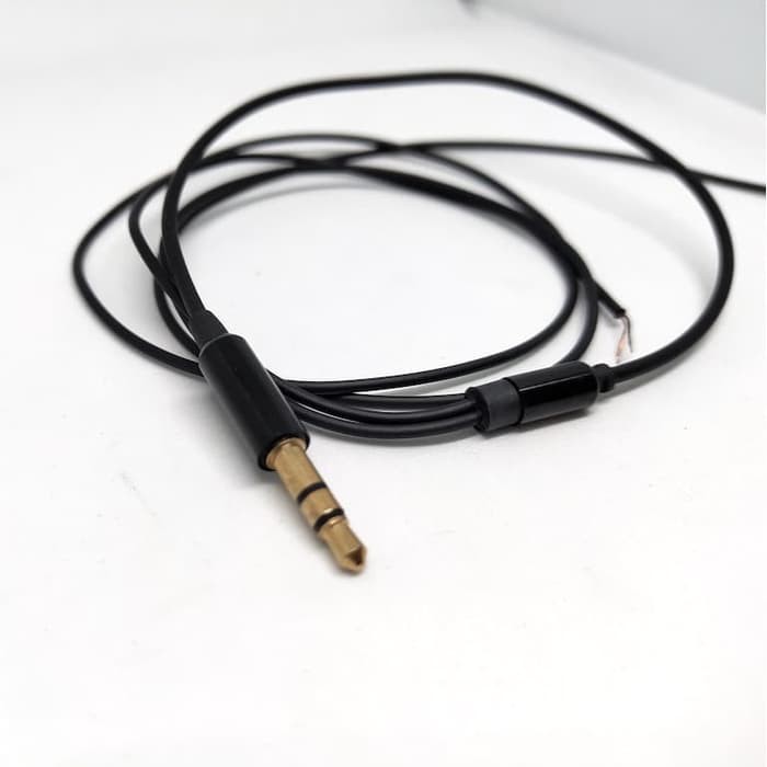 TPE Short Earphone Cable Replacement Kabel Pendek 65cm