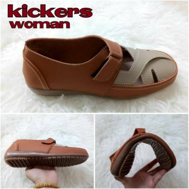 Sepatu Wanita Cewek Kickers Casual Santai Kerja Kantor Karyawan Sekolah Kuliah Dinas Trendy Murah