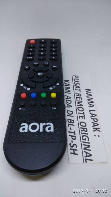 REMOTE REMOT RECEIVER PARABOLA AORA ORIGINAL ASLI