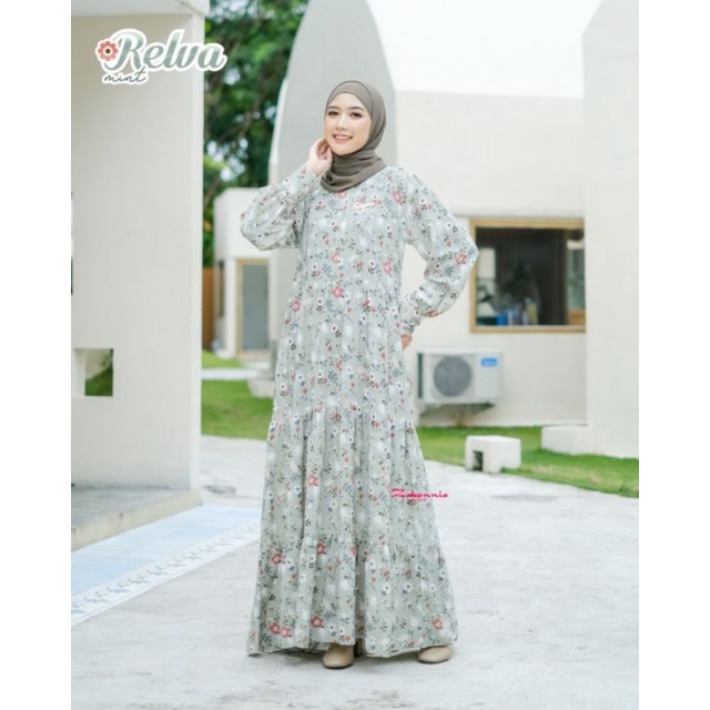 READY SIAP KIRIM RELVA GAMIS MOM BY ZABANNIA ORIGINAL
