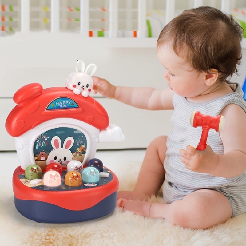 PROMO NEW HAPPY HAMSTER Mainan Edukasi Basic Anak Balita Mukul Tikus Pukulan Palu Hamster Happy Hamster 162-15 HAMSTERR/ Kado Anak Balita  Musical Lampu Pukul Pukulan Tikus Lucu Unik