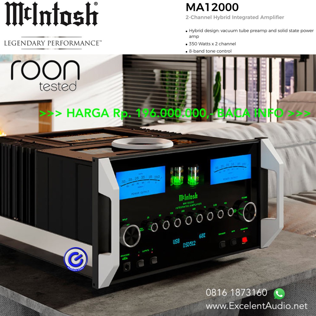 McIntosh MA12000 Hybrid stereo integrated amplifier