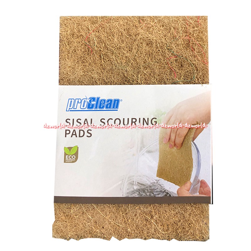 Proclean Sisal Scouring Pads Alat Sponge Heavy Duty Scrub Sponge Cuci Piring Bahan Tali Sisal Jerami