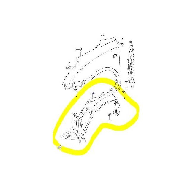 Front Linner Inner Fender Depan Suzuki Swift Old ASLI SGP!