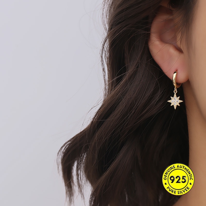 Anting Tusuk Sterling Silver 925 Untuk Wanita