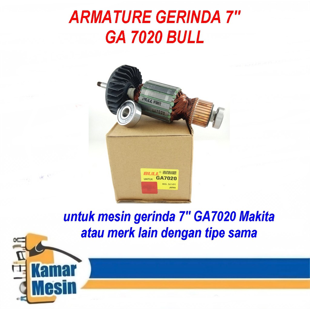 BULL Armature Gerinda GA7020 Bull Angker Gerinda 7" GA7020 BULL