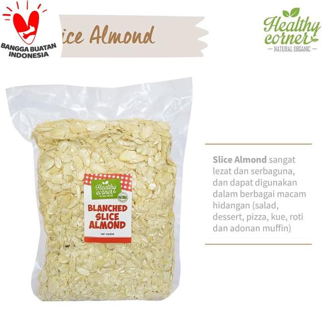 

Slice Almond Kacang Almon Iris Mentah 250 gr - Healthy Corner FREE ONGKIR