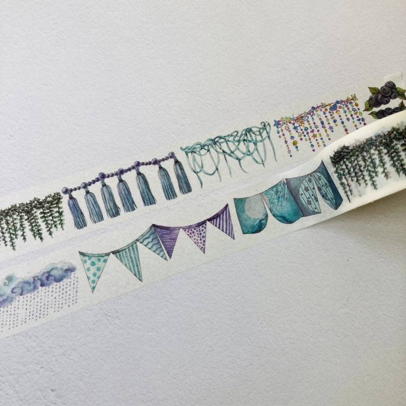 

Washi tape OKMT blue decoration