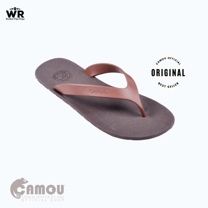 [Official] Sandal Camou Pria WIRA Coffee - Orange