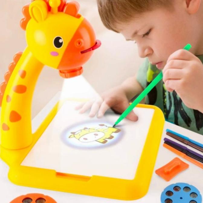 

mainan anak meja proyektor menggambar Giraffe/table project giraffe