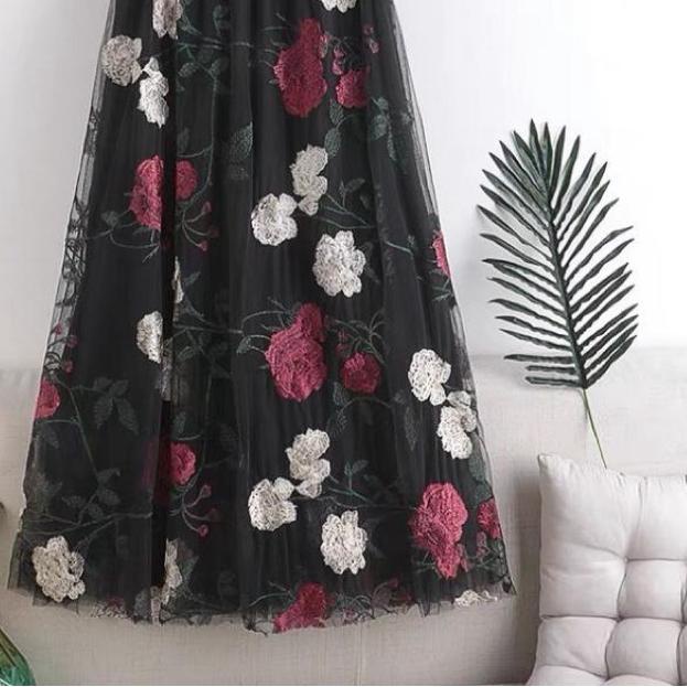 ☀ Rok Tutu 3D Import / Rok Tutu 3D Motif Bunga Timbul ♜