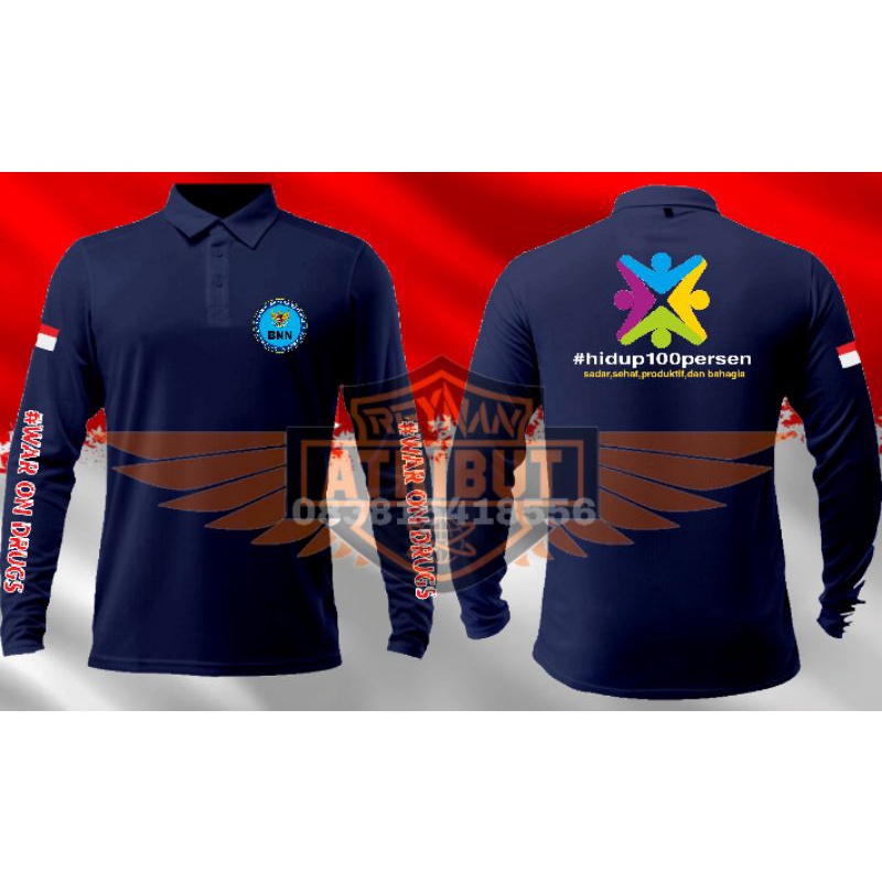 Kaos polo REHABILITAS BNN/ Kaos berkerah REHABILITAS BNN