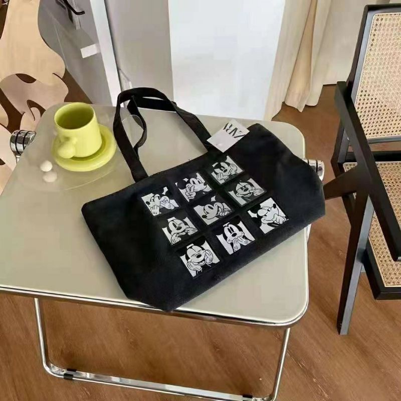 TOTE BAG ZARA FASHION IMPORT MATERIAL CANVAS