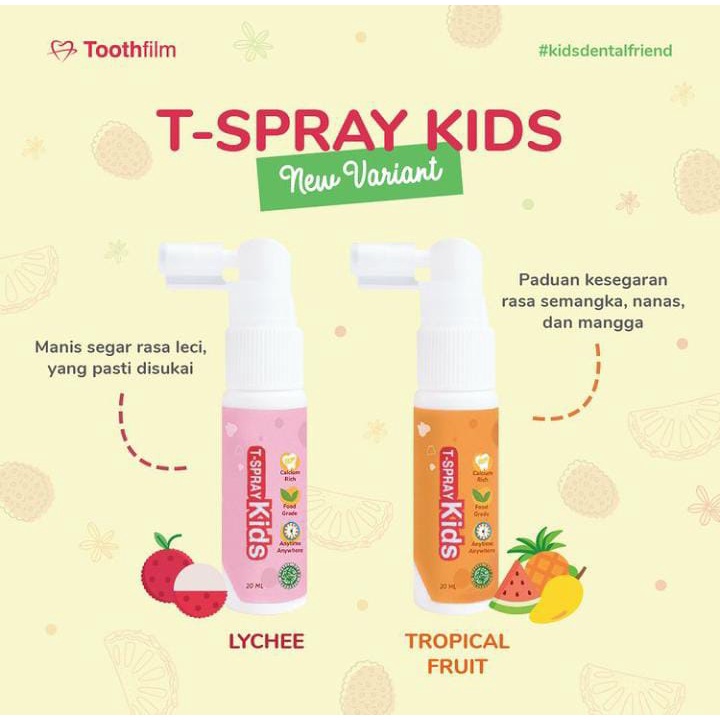 T-spray kids oral care pelindung gigi gusi anak bayi balita kids toothfilm tooth film