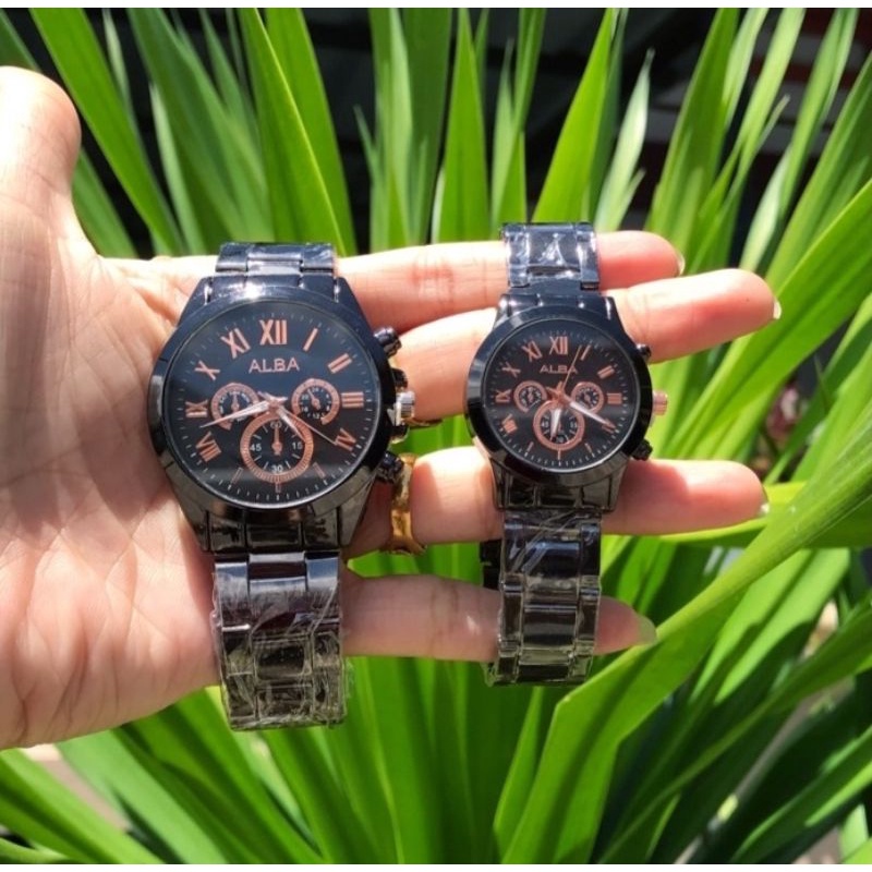 JAM TANGAN COUPLE UNISEX PRIA DAN WANITA WATER RESISTAN RANTAI STAINLIS STEL FREE BATRAI_JAM TANGAN WANITA_JAM TANGAN PRIA_JAM TANGAN COUPLE COWOK DAN CEWEK