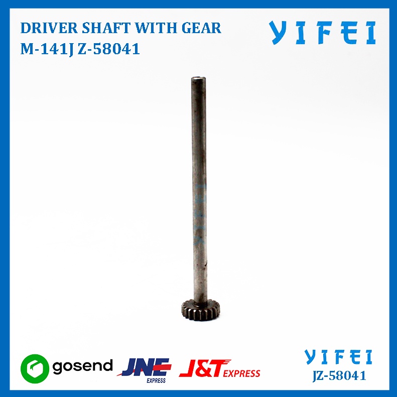 DRIVER SHAFT WITH GEAR M-141 MESIN POTONG KM KS AU YIFEI-58041