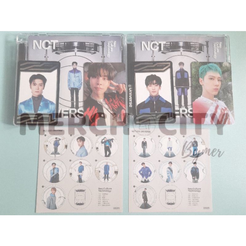 NCT 2021 UNIVERSE ALBUM JEWEL CASE UNSEALED MARK JOHNNY TEN PHOTOCARD PC UC